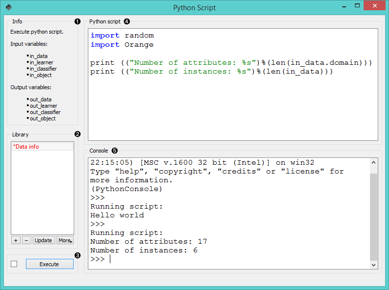 Python Script — Orange Visual Programming 3 documentation